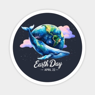 Earth Day - Protect-Whale-Save-Our- Oceans Magnet